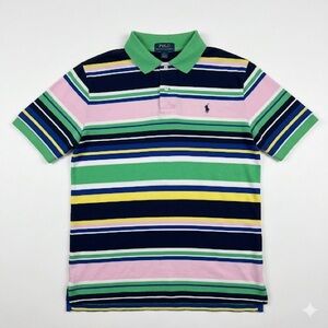 Polo by Ralph Lauren Striped Polo Shirt 
Girl Woman Unisex Preppy